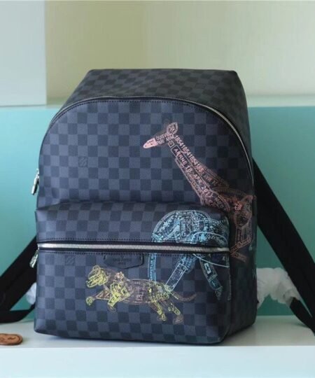Louis Vuitton Discovery Backpack Damier Graphite Canvas For Men, Men's Bags 40cm LV N45275