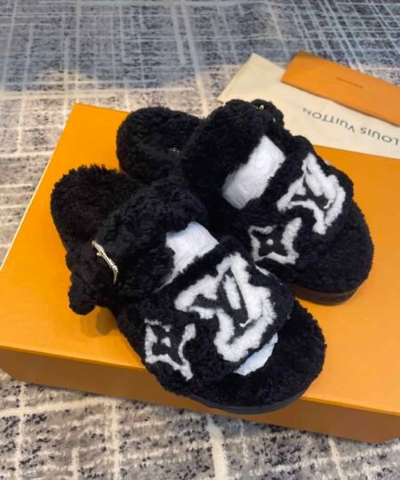 Louis Vuitton Women's Paseo Flat Comfort Mule Black For Women LV 1AACR8