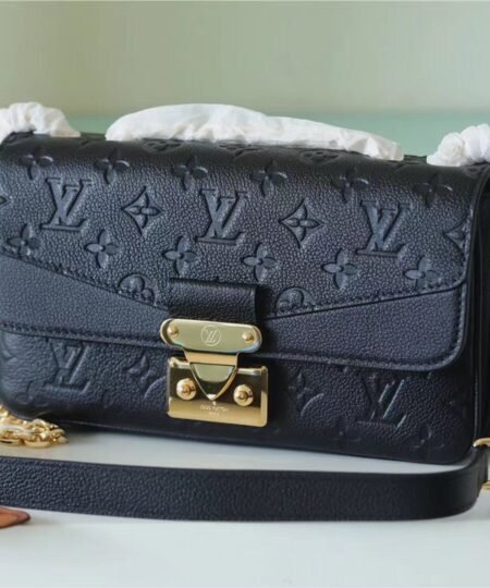 Louis Vuitton Marceau Monogram Empreinte Black For Women, Women's Handbags, Shoulder And Crossbody Bags 9.6in/24.5cm LV M46200