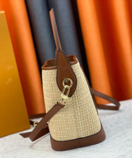Alternative view of Louis Vuitton Petit Bucket Raffia Caramel Brown For Women 9.4in/24cm LV M59961