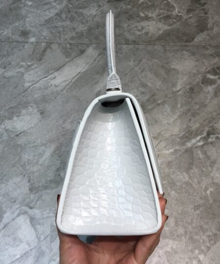 Alternative view of Balenciaga Hourglass Small Handbag In White, For Women, Women's Bags 9in/23cm 5935461LR6Y9016