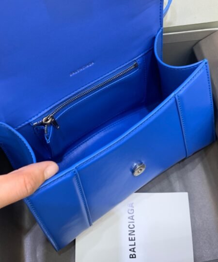 Alternative view of Balenciaga Hourglass Small Handbag In Dark Blue, For Women, Women's Bags 9in/23cm