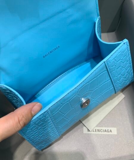 Alternative view of Balenciaga Hourglass Small Handbag In Blue, For Women, Women's Bags 9in/23cm
