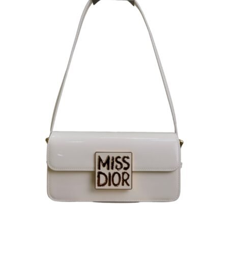 Miss Dior Flap Bag White For Women 22cm/8.5in