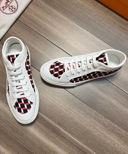 Hermes Enjoy Sneaker Red And White For Men
