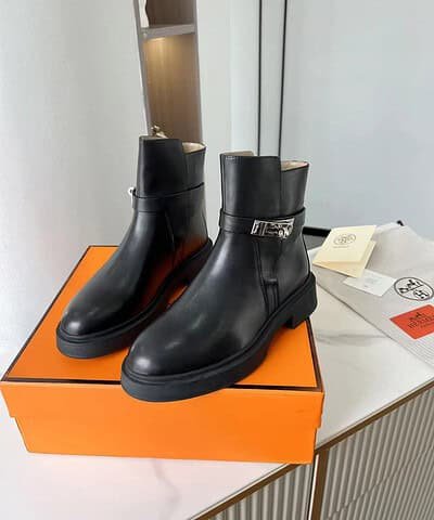 Hermes Veo Ankle Boot Black For Women, Women's Shoes H221827ZH01435