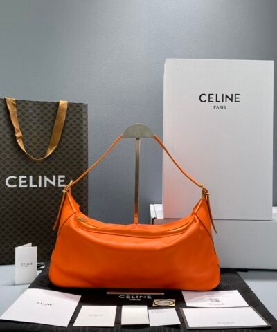 Celine Medium Romy In Supple Orange For Women 13in/34cm