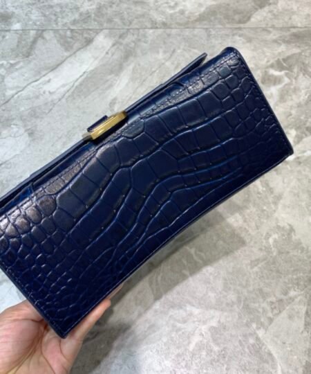 Alternative view of Balenciaga Hourglass Small Handbag In Dark Blue, For Women, Women's Bags 9in/23cm 5935461LRGM4611