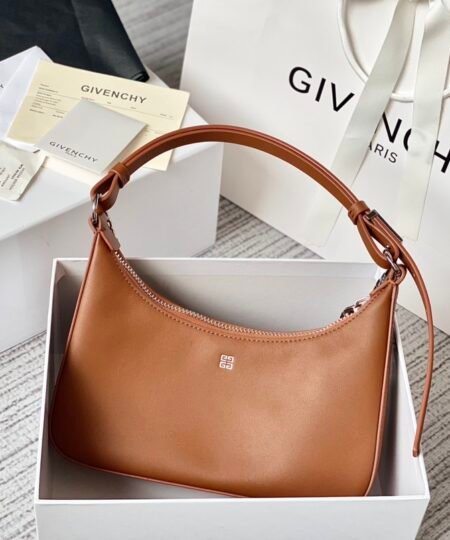Givenchy Small Moon Cut Out Bag Caramel Brown For Women, Women's Handbags, Shoulder Bags 9.8in/25cm GVC