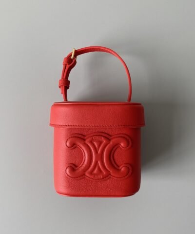 Celine Small Box Cuir Triomphe Red For Women 4in/11cm 199263EFB.27BR
