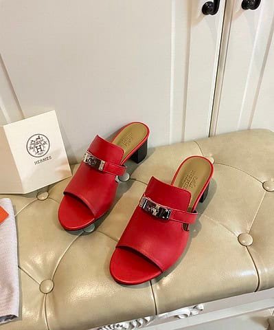 Hermes Candy Sandal Red For Women, Women's Shoes H211071Z