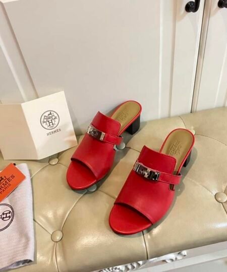 Hermes Candy Sandal Red For Women, Women's Shoes H211071Z
