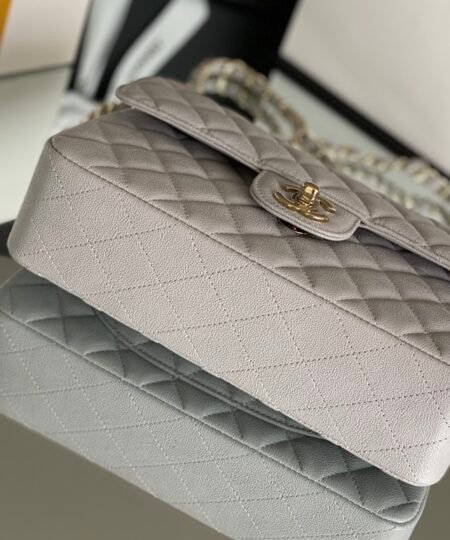Alternative view of Chanel Classic Handbag 26cm Grey For Women A01112