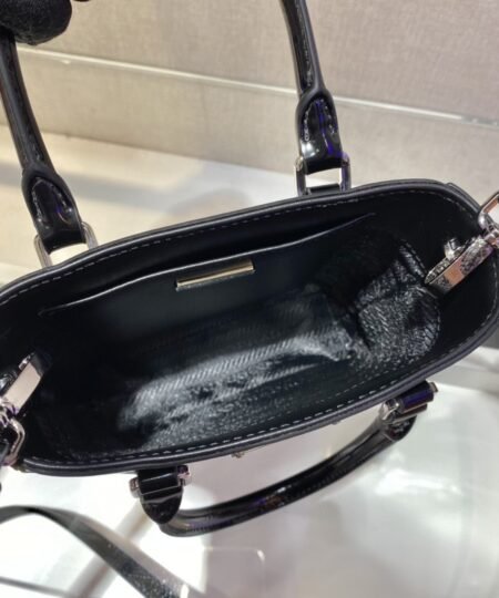 Alternative view of Prada Small Brushed Tote Black For Women, Women's Bags 6.9in/18cm 1BA331_ZO6_F0002_V_OOO