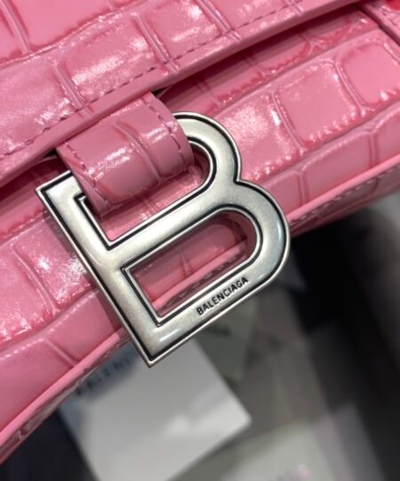 Alternative view of Balenciaga Hourglass Small Handbag In Dark Pink, For Women, Women's Bags 9in/23cm