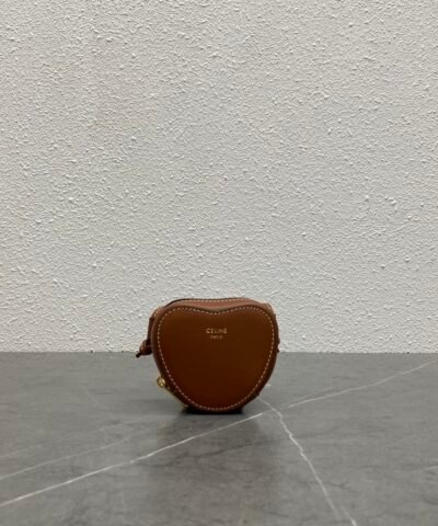 Celine Small Heart Crossbody Bag Tan For Women 3in/8cm 10J113DZW.04LU