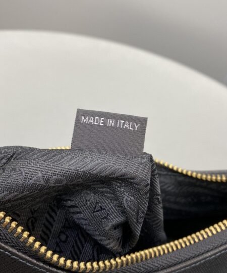 Alternative view of Prada System Nappa Patchwork Shoulder Bag Black For Women, Women's Bags 9.4in/24cm