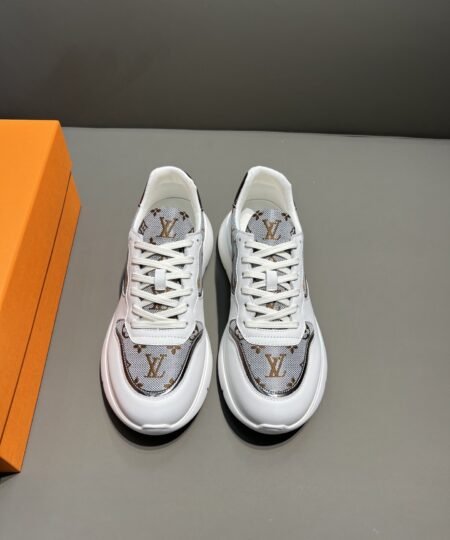Alternative view of Louis Vuitton Run Away Sneaker Iridescent Textile White For Men LV