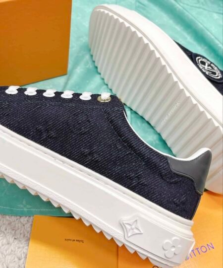 Alternative view of Louis Vuitton Women's Time Out Sneaker Blue For Women LV 1AADMG