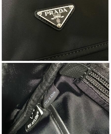 Alternative view of Prada Re-Nylon And Saffiano Backpack Black For Men 45cm / 17.7in 2VZ135_2DMG_F0002_V_HOL