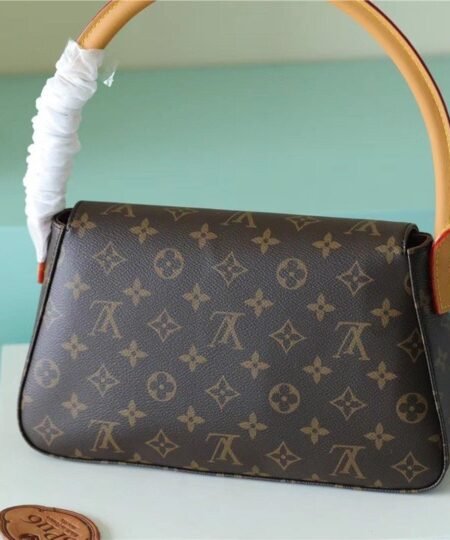 Alternative view of Louis Vuitton Mini Looping Flap Shoulder Bag Monogram For Women 9.4in/24cm Brown LV M51147