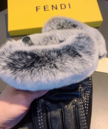 Alternative view of Fendi Gloves In Black