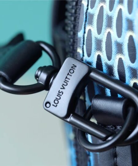 Alternative view of Louis Vuitton S-Lock Vertical Wearable Wallet Damier Spray Blue For Men, Men's Bags, Shoulder And Crossbody Bags 7.5in/19cm LV