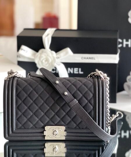 Chanel Medium Classic Flap Bag 25cm Black For Women A67086