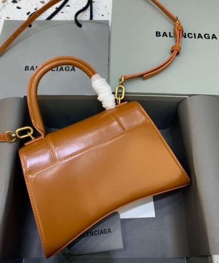 Alternative view of Balenciaga Hourglass Small Handbag In Brown, For Women, Women's Bags 9in/23cm