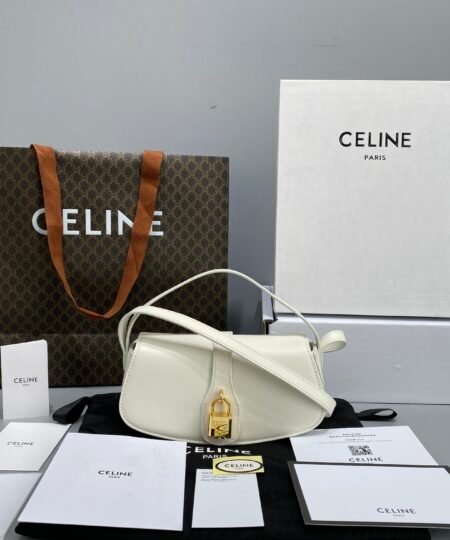 Alternative view of Celine Clutch On Strap White For Women 7in/18cm 10I593DQ1.01OP