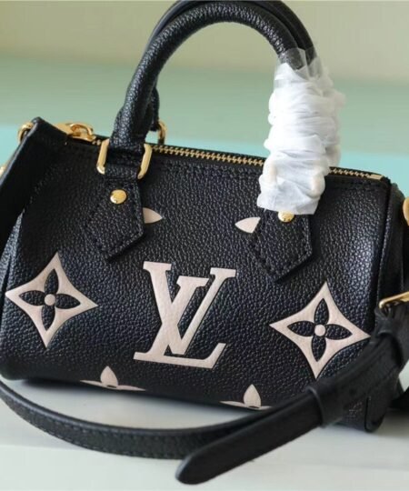 Alternative view of Louis Vuitton Nano Speedy Monogram Empreinte Arizona Beige/ Creme Beige For Women 6.3in/16cm LV