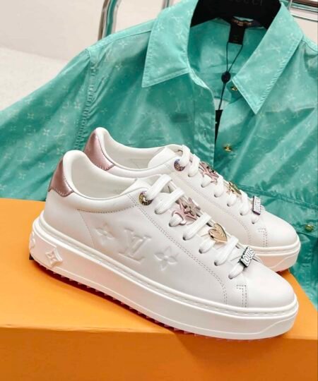 Louis Vuitton Women's Time Out Sneaker Pink For Women LV 1AADNC