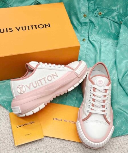 Alternative view of Louis Vuitton Women's LV Squad Sneaker Pink For Women LV 1AACW0