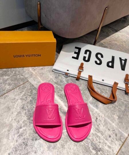 Louis Vuitton Women's Magnetic Flat Mule Fuchsia Pink For Women LV 1AA1MN