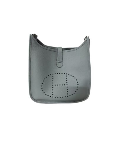 Hermes Evelyne III 29 Bag Light Blue With Silver-Toned Hardware For Women, Women's Shoulder And Crossbody Bags 11.4in/29cm H056277CK18