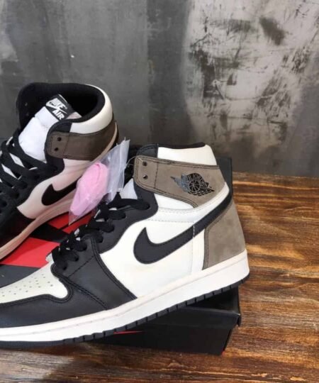 Alternative view of Travis Scott x Nike Air Jordan 1 Retro High OG ‘Mocha’ and Black Sneaker For Men, Men's Shoes