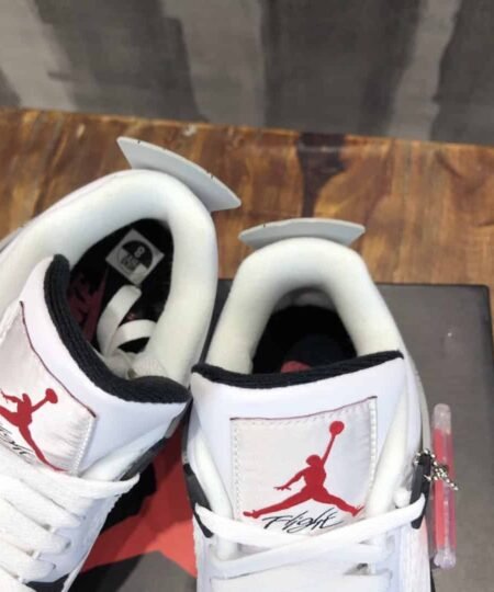 Alternative view of Nike Air Jordan 4 Retro White Cement Sneaker For Men, Men's Shoes