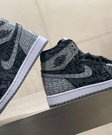 Nike Air Jordan 1 Retro High OG Rebellionaire Black/ White-Particle Grey Sneaker For Men, Men's Shoes