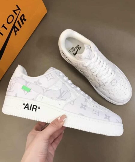 Alternative view of Louis Vuitton And Nike “Air Force 1” By Virgil Abloh White For Men, Men’s Shoes