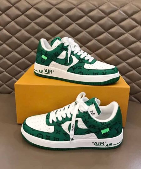 Louis Vuitton And Nike “Air Force 1” By Virgil Abloh White/Gym Green For Men, Men's Shoes 1A9V9U