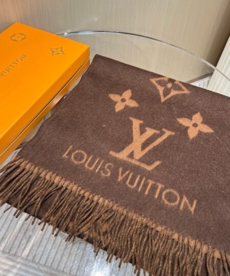 Louis Vuitton Reykjavik Scarf Dark Brown For Women