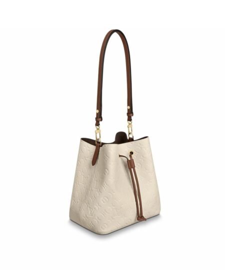 Louis Vuitton NeoNoe MM Bucket Bag Monogram Empreinte Creme For Women 10.2in/26cm LV M45307