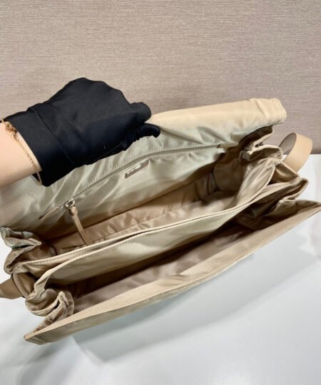 Alternative view of Prada Large Padded Shoulder Bag In Beige For Women 14.1in/ 36cm 1BD256_RDLN_F0F24_V_OOO