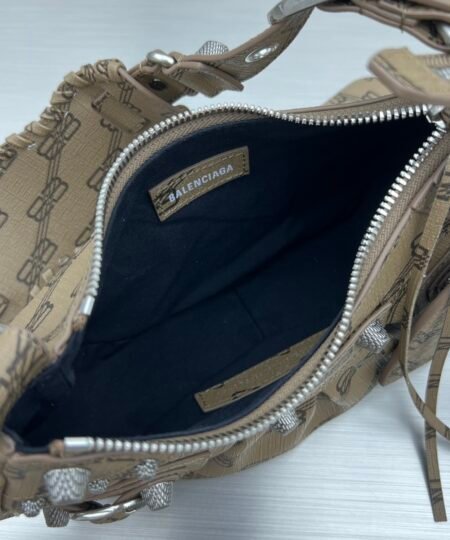 Alternative view of Balenciaga Le Cagole XS Shoulder Bag Bb Monogram Coated Canvas In Beige For Women 10.2 in/26 cm