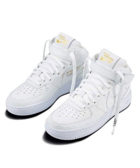 Alternative view of Louis Vuitton And Nike “Air Force 1” By Virgil Abloh Full White For Men, Men’s Shoes