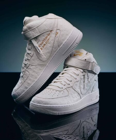Louis Vuitton And Nike “Air Force 1” By Virgil Abloh Full White For Men, Men’s Shoes