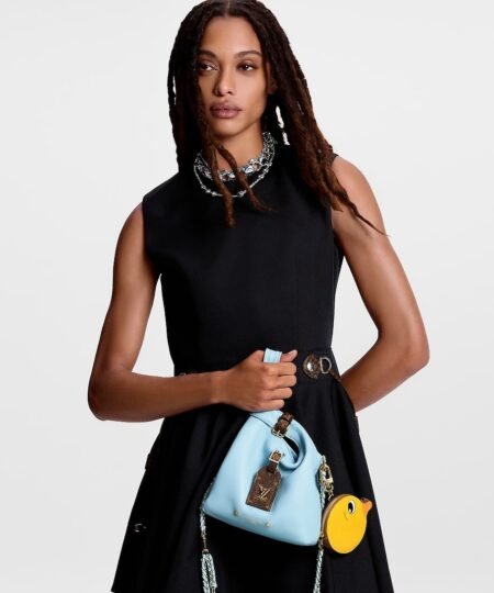 Alternative view of Louis Vuitton Atlantis BB Handbag Baby Blue For Women M11387 6.7in/17cm