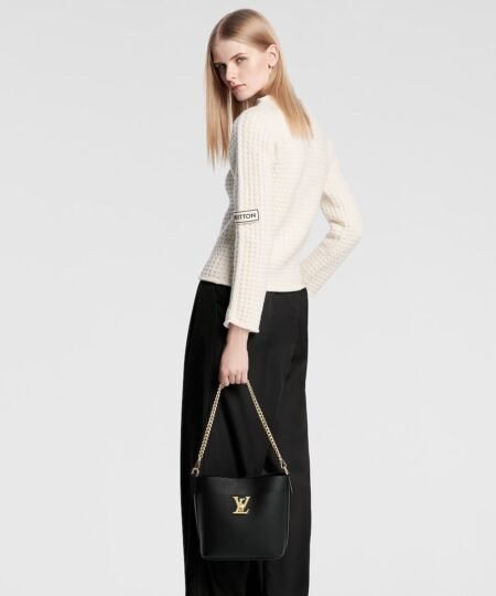 Alternative view of Louis Vuitton Lock And Walk Bag Black For Women M24006- 20.5 Cm/ 8 Inches