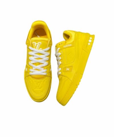 Louis Vuitton LV Trainer Sneaker Yellow For Men 1AARGE