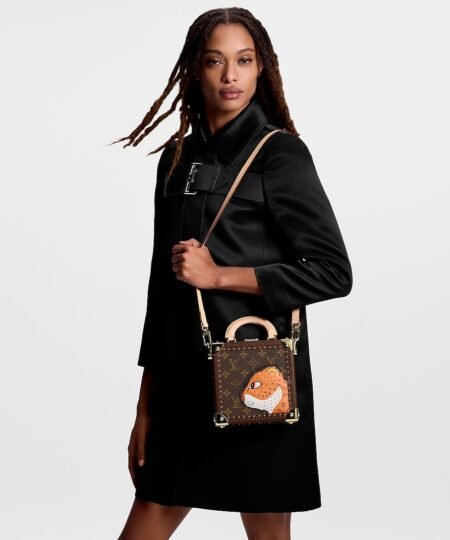 Alternative view of Louis Vuitton Mini Square Trunk Leopard Brown For Women M11210 6.7in/17cm